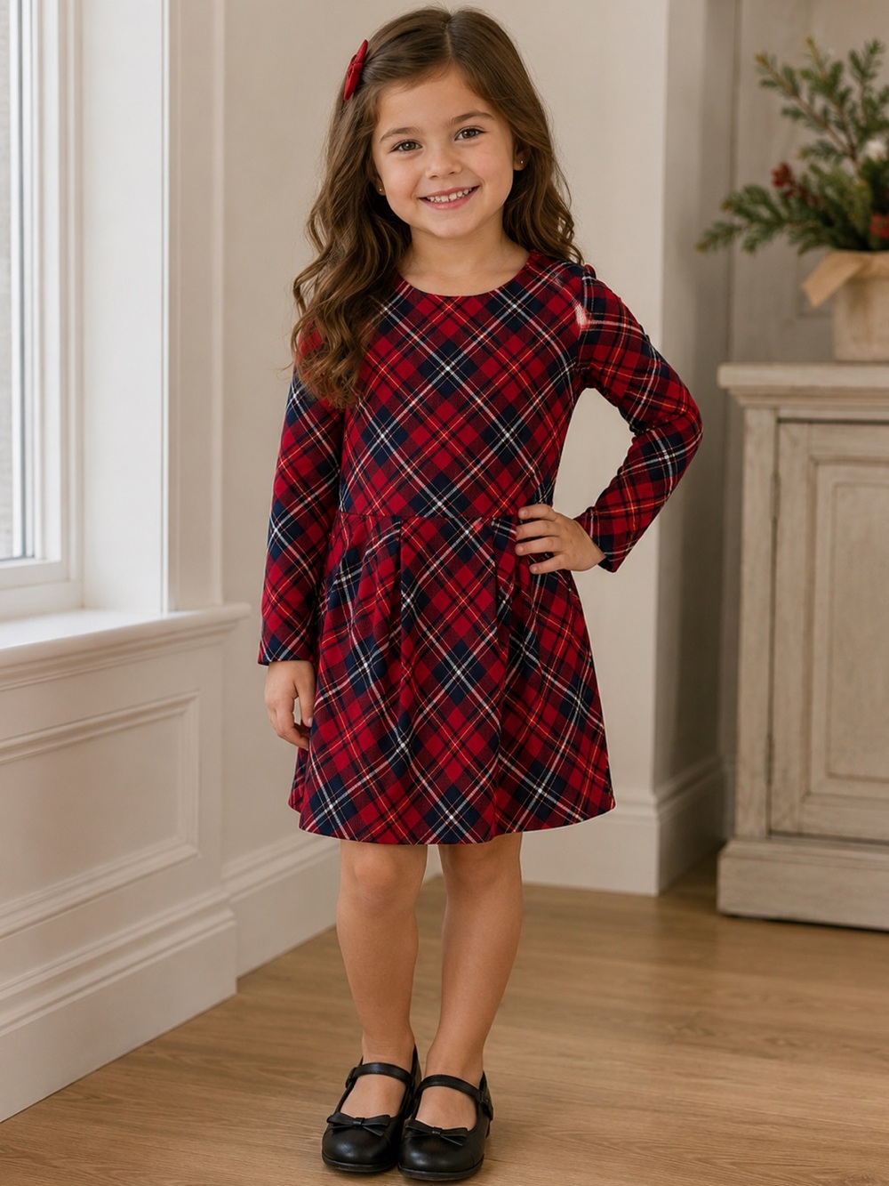 Holiday Girls dress size 4-6 from h and m.
